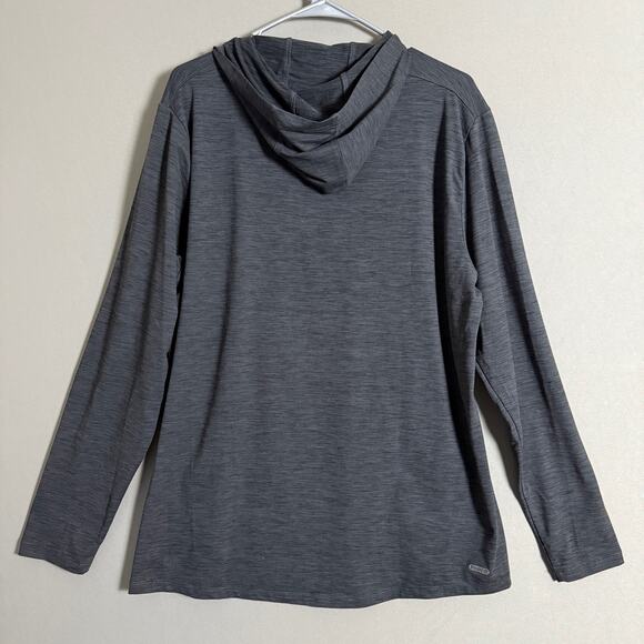 Spyder sz L gray active hoodie - Picture 6 of 9